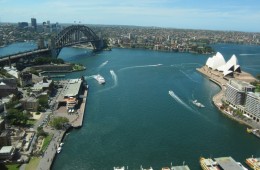 View of the Syndey Harbor in Australia