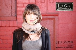 Model in Le Col Cashmere Scarf