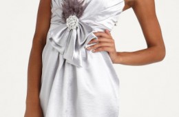 Silver dress with sweetheart neckline from Charlotte Russe