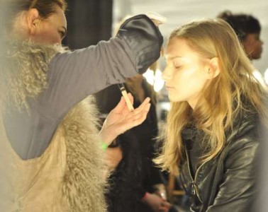 Model Backstage at Custo Barcelona Fall 2011